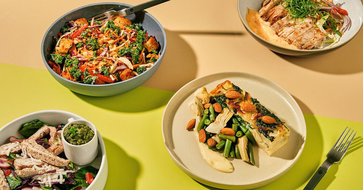 healthy salad spread out